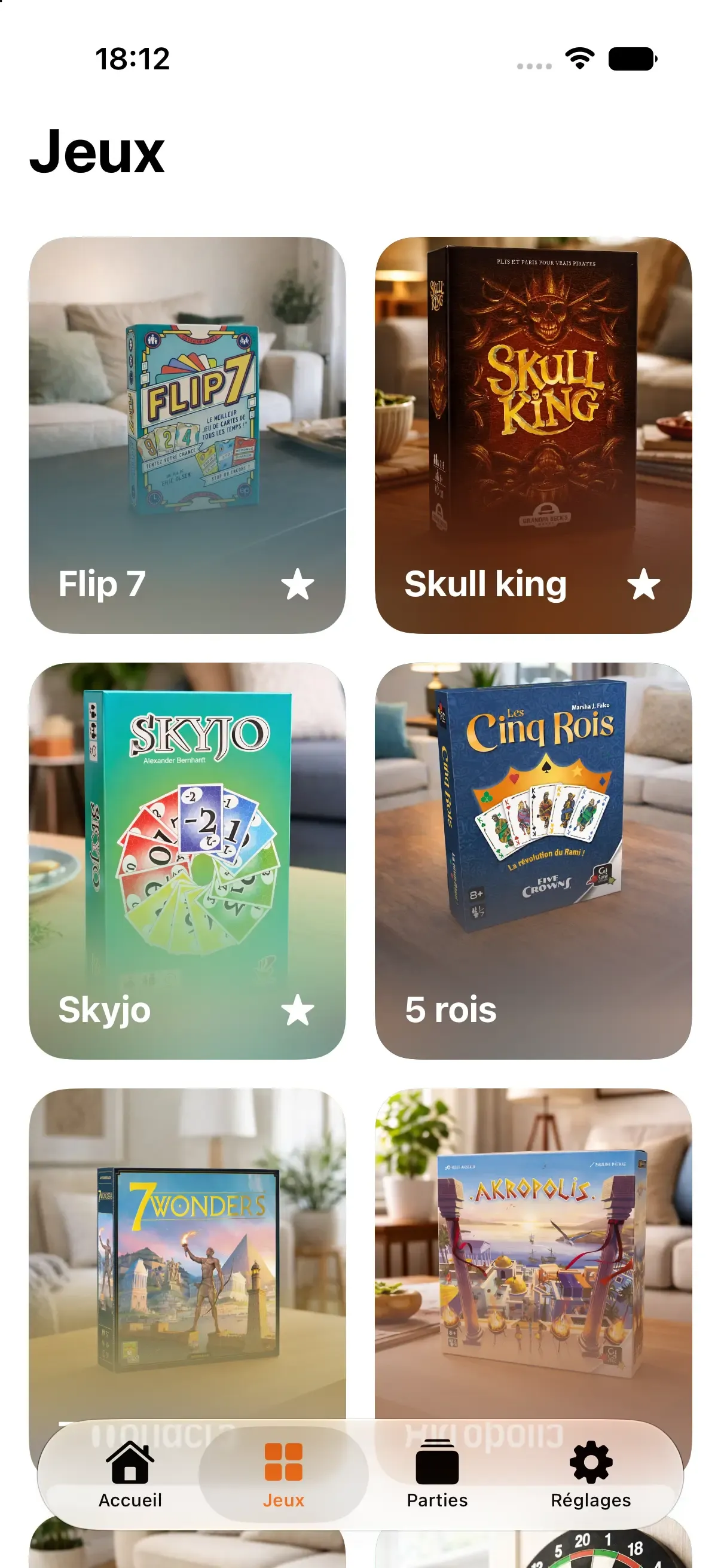Aperçu de l’application